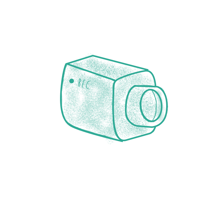 Hand-drawn webcam